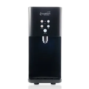 AK Ruby-3T Hot cold normal tabletop water dispenser black front view
