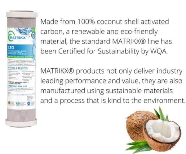 matrikx carbon water filter description